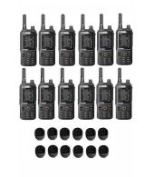 Set van 12 Inrico T320 V2 4G LTE Zello Portofoon, GPS, Smartphone, GSM, Wifi met tafellader