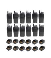 Set van 12 Wouxun KG-D828 Dualband DMR Tier2 portofoons 5Watt IP55
