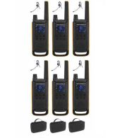 Set van 6 Motorola Talkabout T82 Extreme PMR446 Portofoons met headsets