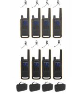 Set van 8 Motorola Talkabout T82 Extreme PMR446 Portofoons met headsets