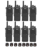 Set van 8 Inrico T522A IP66 4G LTE POC Zello Portofoon K1 2-Pins