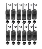Set van 12 stuks Kenwood TK-3501 PMR446 met beveiliging oortje en tafelladers