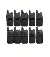 Set van 10 Retevis RT622 vergunning vrije UHF mini portofoons PMR446 