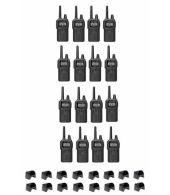 Set van 16 Kenwood PKT-300 IP52 PMR446 mini portofoons 