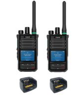 Set van 2 Caltta PH660 UHF DMR GPS, Bluetooth, display en tafellader