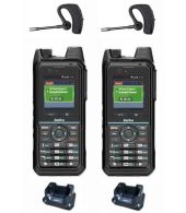 Set van 2 Inrico T330 4G LTE Zello Smart Portofoon IP68 met tafellader en Bluetooth oortje