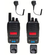Set van 2 TTI TCB-H100e compacte 27mc Portofoons 4Watt FM en AM en speakermicrofoon