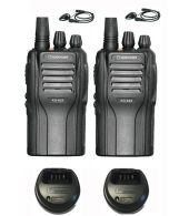 Set van 2 Wouxun KG-833 UHF IP55 5Watt met D-shape oortje