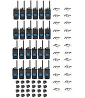 Set van 24 Caltta PH660 UHF DMR GPS, Bluetooth, display, tafellader en beveiliging oortje