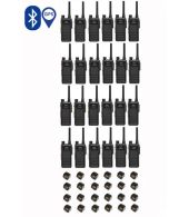 Set van 24 Hytera HP605G DMR UHF IP67 5W GPS, Bluetooth en tafellader