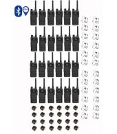 Set van 24 Hytera HP605G DMR UHF IP67 5W GPS, Bluetooth tafellader en beveiligingoortje