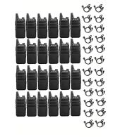 Set van 24 Retevis RT622 vergunning vrije UHF mini portofoons PMR446 met G-shape oortje