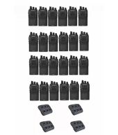 Set van 24 Wouxun KG-UVA1 Dualband VHF en UHF IP55 5Watt met multilader