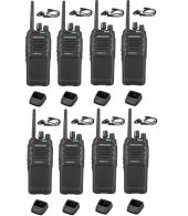 Set van 8 Kenwood TK-3701D met d-shape oortje en tafellader