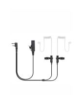 Stereo beveiliging oortje Heavy Duty M1 2-Pins met dubbel oortje