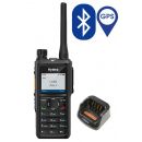Hytera HP685G DMR VHF IP67 5Watt met GPS, Man Down, Bluetooth en tafellader
