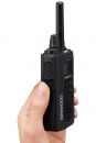 Kenwood TK-3601D IP67 Digitale mini portofoon met headset KHS-7A-SD en tafel lader