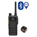 Set van 2 Hytera HP605G DMR UHF IP67 5W GPS, Bluetooth tafellader en beveiligingoortje