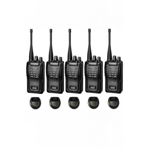 Set van 5 Wouxun KG-819 UHF IP55 PMR446 Portofoons