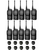 Set van 10 Wouxun KG-819 UHF IP55 PMR446 Portofoons