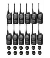 Set van 12 Wouxun KG-819 UHF IP55 PMR446 Portofoons