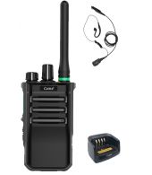 Caltta PH600 UHF DMR IP68 4Watt GPS, Bluetooth met tafellader en G-shape oortje