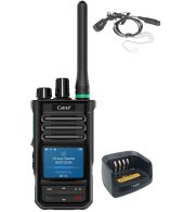 Caltta PH660 UHF DMR GPS, Bluetooth, display, tafellader en Beveiliging oortje