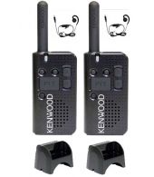 Set van 2 stuks Kenwood PKT-23E IP54 met KHS-34 oortje en laders