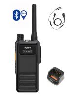 Hytera HP605G DMR UHF IP67 5W Bluetooth, GPS tafellader en C-hook oortje