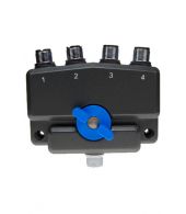 K-PO AV-SW-M-2M2N 4-Poorts Coax Switch PL-Female naar 2x PL-Female en 2x N-Female