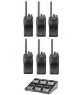 Set van 6 stuks Kenwood TK-3501 met multilader