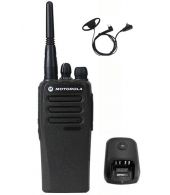 Motorola DP1400 UHF Analoog IP54 5Watt met tafellader en D-shape oortje