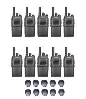 Set van 10 Inrico T526 IP54 4G LTE POC Zello Portofoons