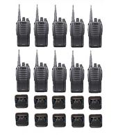 Set van 10 Midland G10 Pro UHF PMR446 Portofoon met tafellader