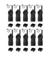 Set van 10 Motorola CLR446 Mini Portofoon PMR446 met tafel lader en D-shape oortje