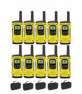 Set van 10 Motorola TLKR T92 H2O IP67 PMR446 Portofoons 