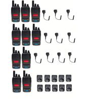 Set van 10 TTI TCB-H100 compacte 27mc Portofoons 4Watt FM en AM en speakermicrofoon