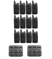 Set van 12 Retevis RT622 vergunning vrije UHF mini portofoons PMR446 met multilader