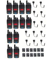 Set van 12 TTI TCB-H100 compacte 27mc Portofoons 4Watt FM en AM en speakermicrofoon