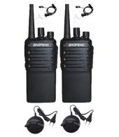 Set van 2 Baofeng C2 UHF 5Watt portofoons met beveiliging oortjes