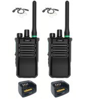 Set van 2 Caltta PH600 UHF DMR IP68 4Watt GPS, Bluetooth met tafellader en beveiliging oortje