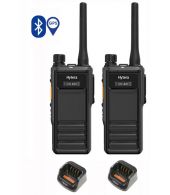 Set van 2 Hytera HP605G DMR UHF IP67 5W GPS, Bluetooth en tafellader