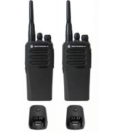 Set van 2 Motorola DP1400 UHF DMR IP54 5Watt met tafellader