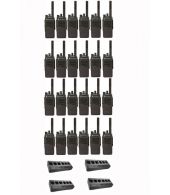 Set van 24 Motorola DP2400E UHF DMR IP54 5watt met multilader