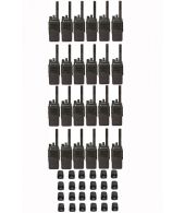 Set van 24 Motorola DP2400E UHF DMR IP54 5watt met tafellader