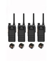 Set van 4 Hytera HP605 UHF DMR IP67 5Watt met tafellader 