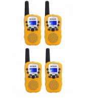 Set van 4 Retevis RT388 walkie talkies geel 