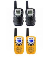Set van 4 Retevis RT388 walkie talkies 2x zwart en 2x geel