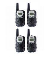 Set van 4 Retevis RT388 walkie talkies zwart