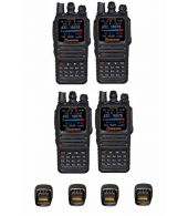 Set van 4 Wouxun KG-UV8H Dualband VHF en UHF IP66 10watt portofoons